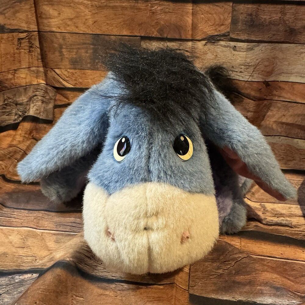 Vintage 1999 Disney Ask Me More Eeyore Plush Fisher Price 24908 Moves Audio Low